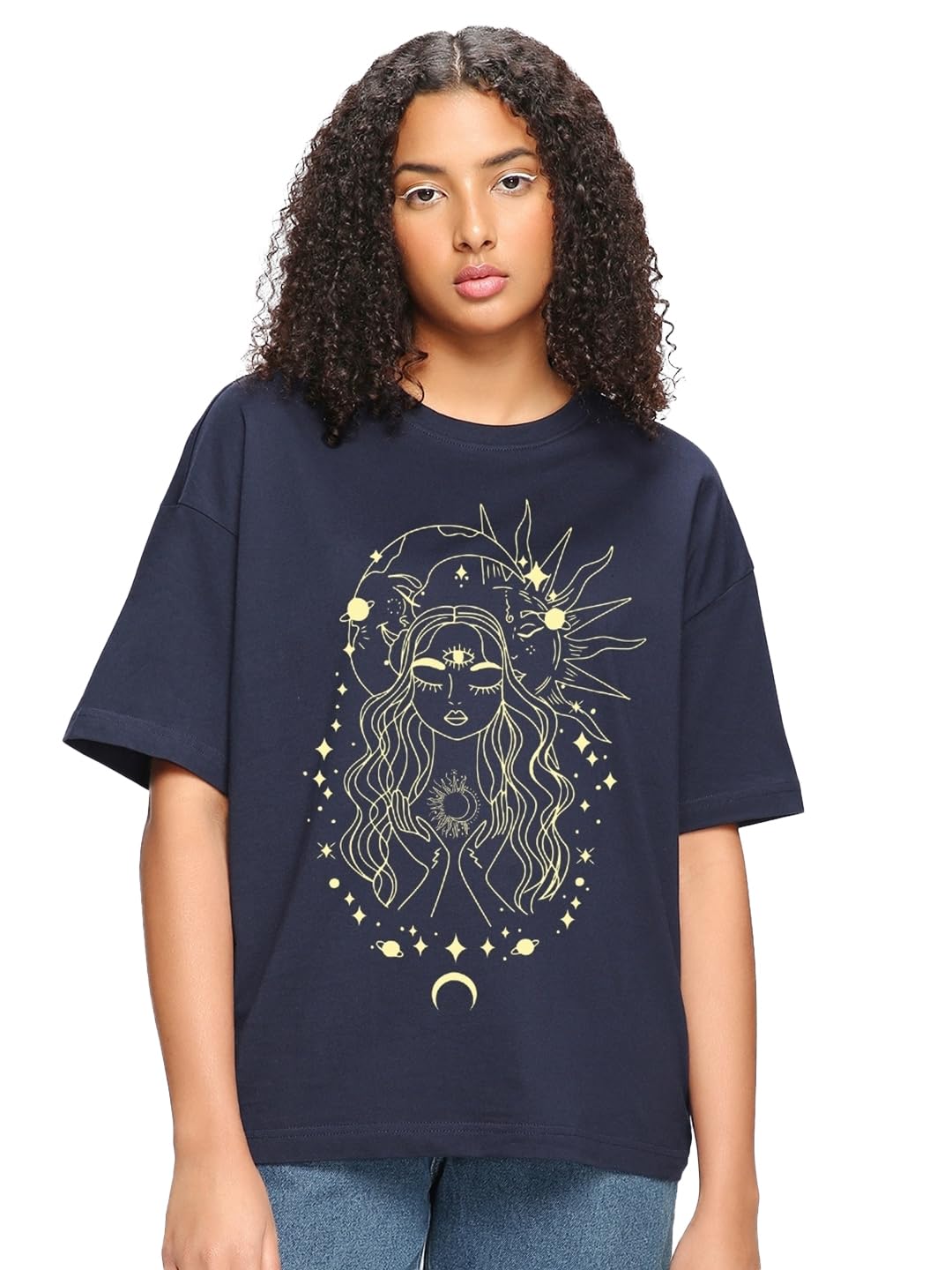 Blue Graphic Tee for Women