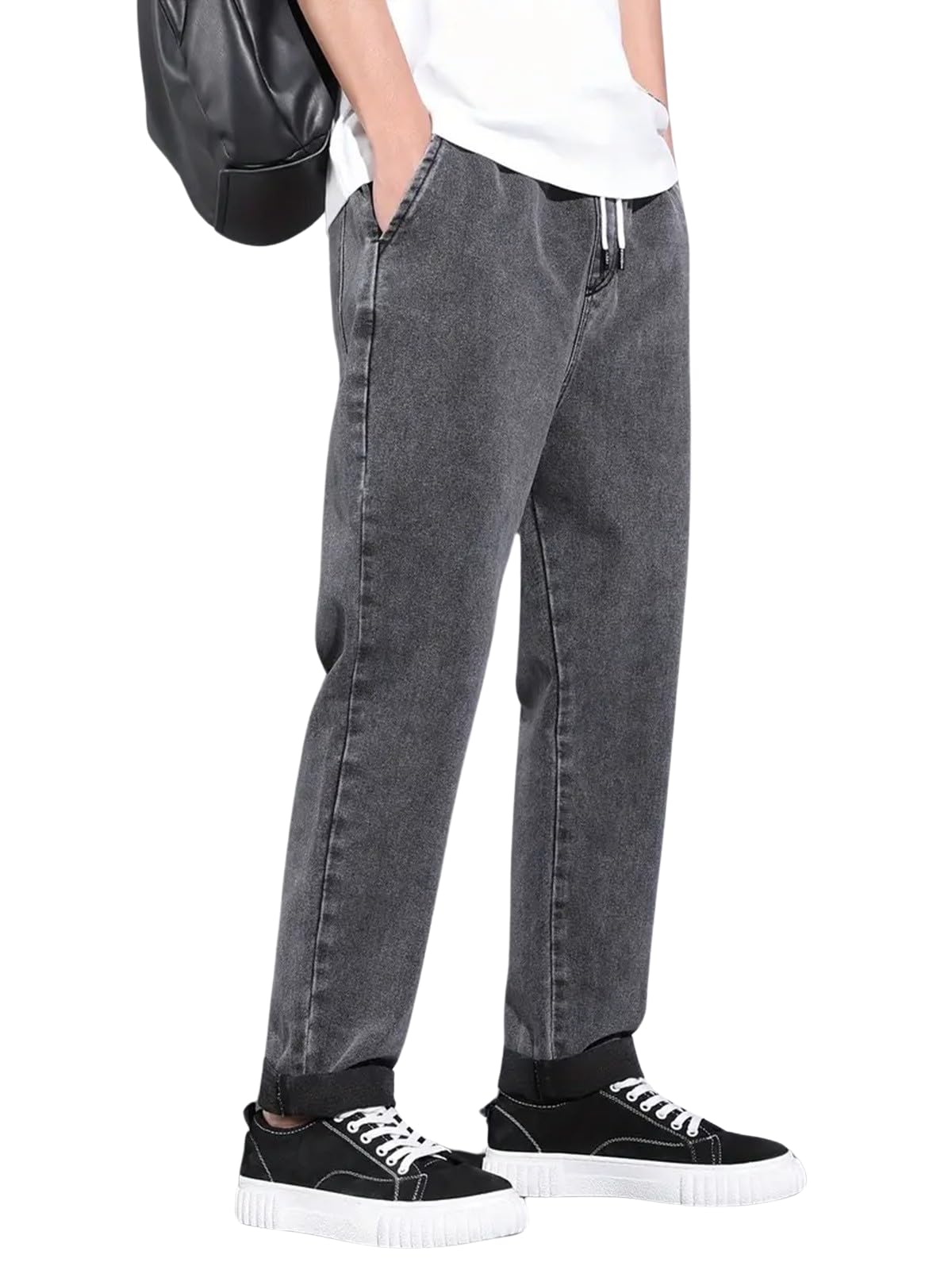 Lymio Men's Black Jeans