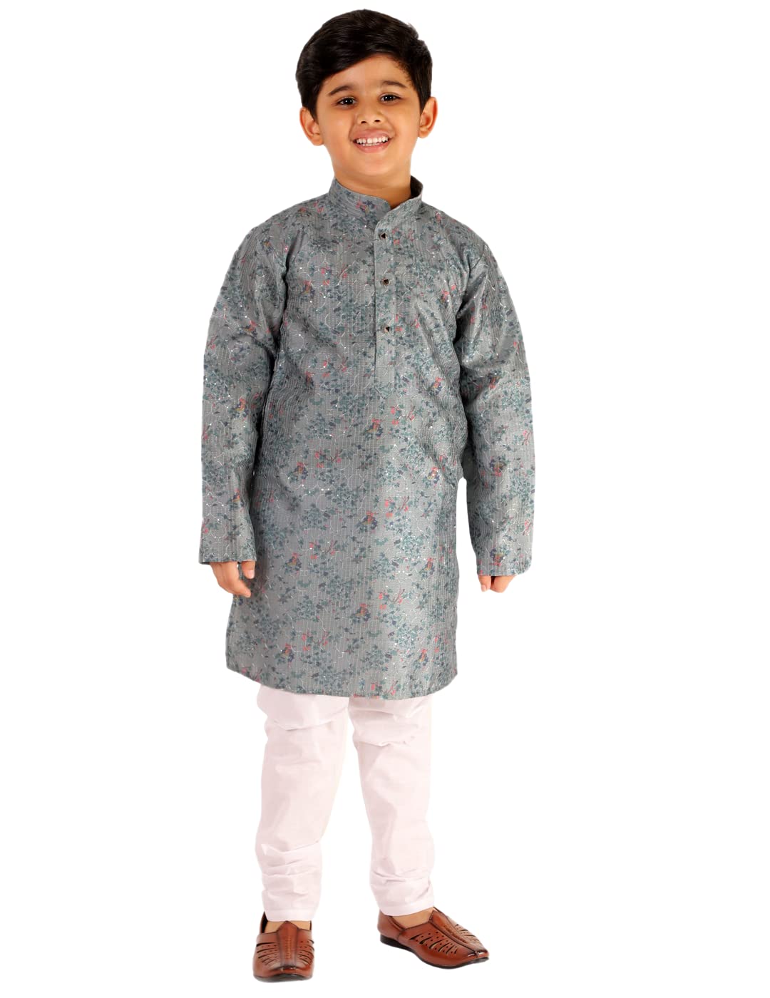 Pro-Ethic Boy's Silk Kurta Pajama - Embellished