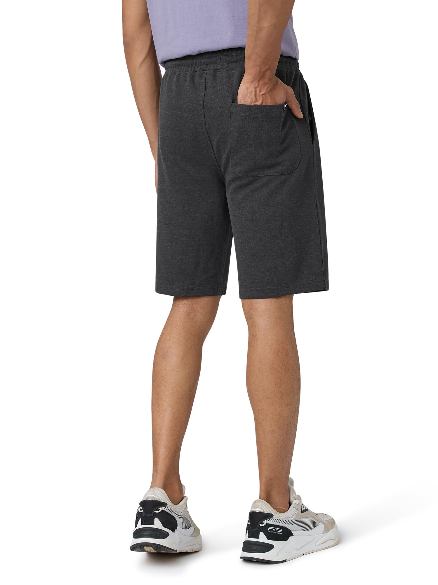 XYXX Men Cotton Rich Shorts - Graphite Grey - Image 2