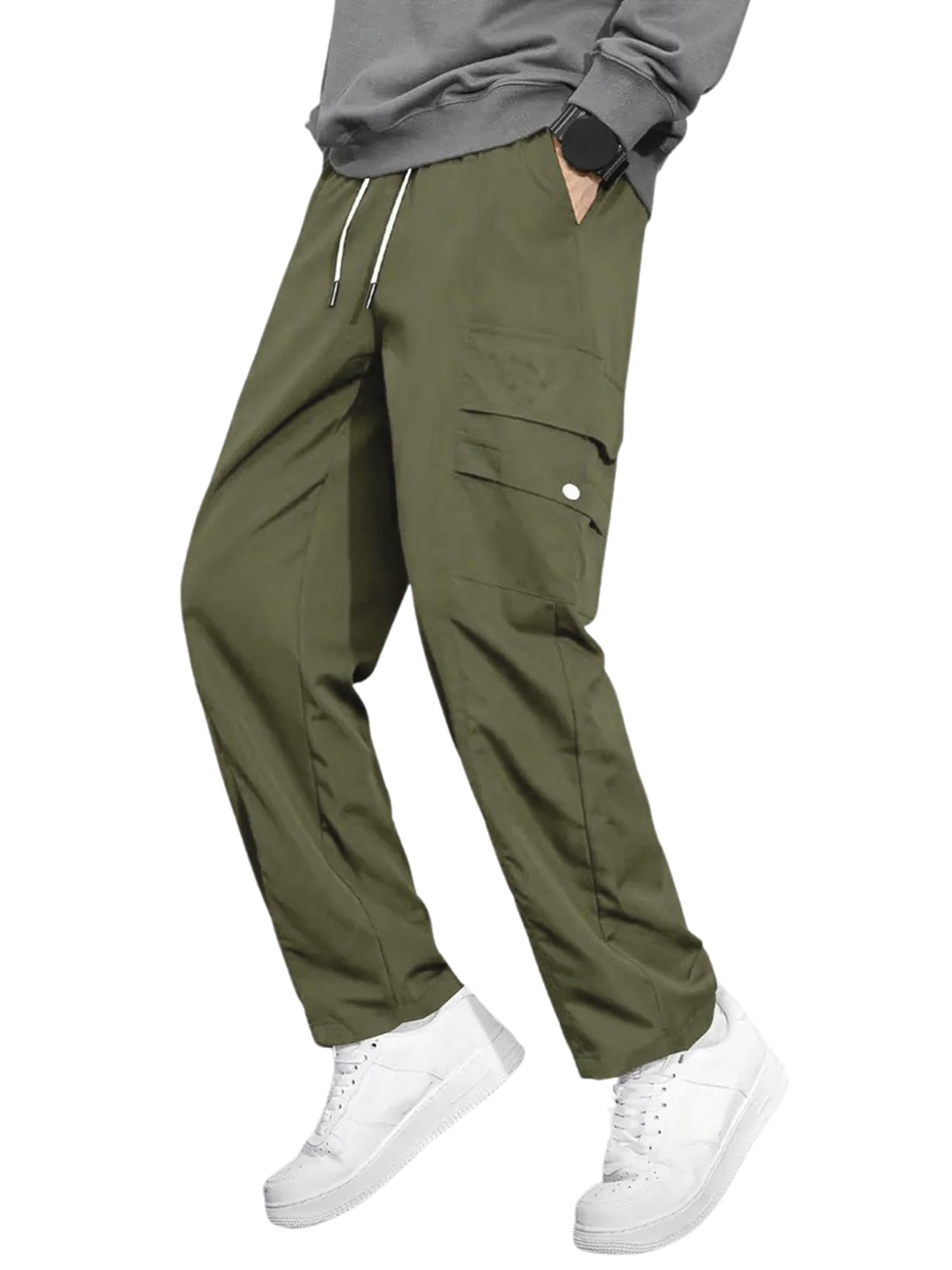 Lymio Men Cargo Pants - Olivegreen