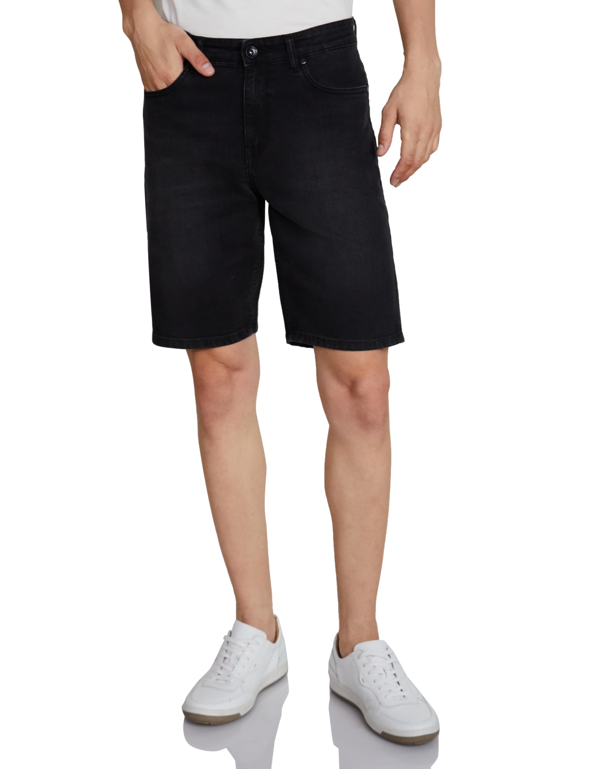 Symbol Men's Dark Grey Denim Shorts