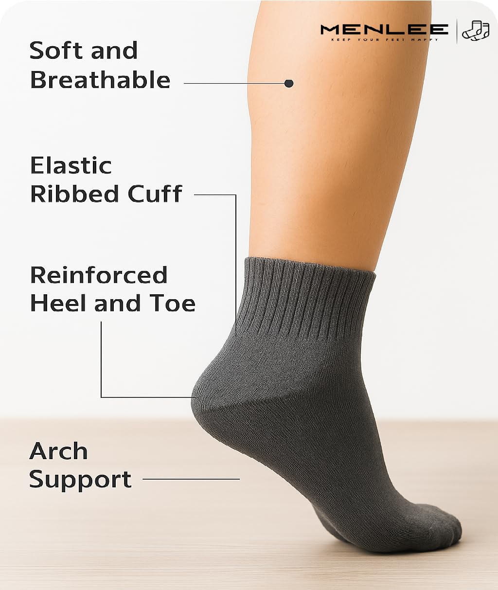 MENLEE Organic Cotton Ankle Socks for Men & Women - Multicolor - Image 2