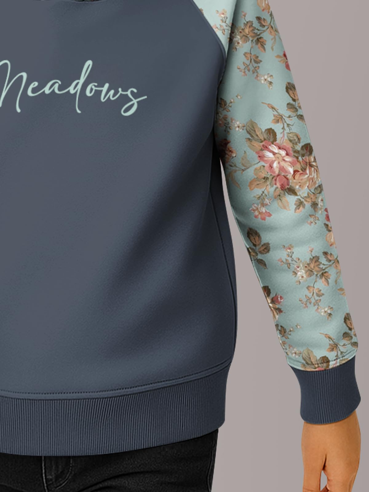 HELLCAT Dark Grey Hoodie for Girls - Image 4