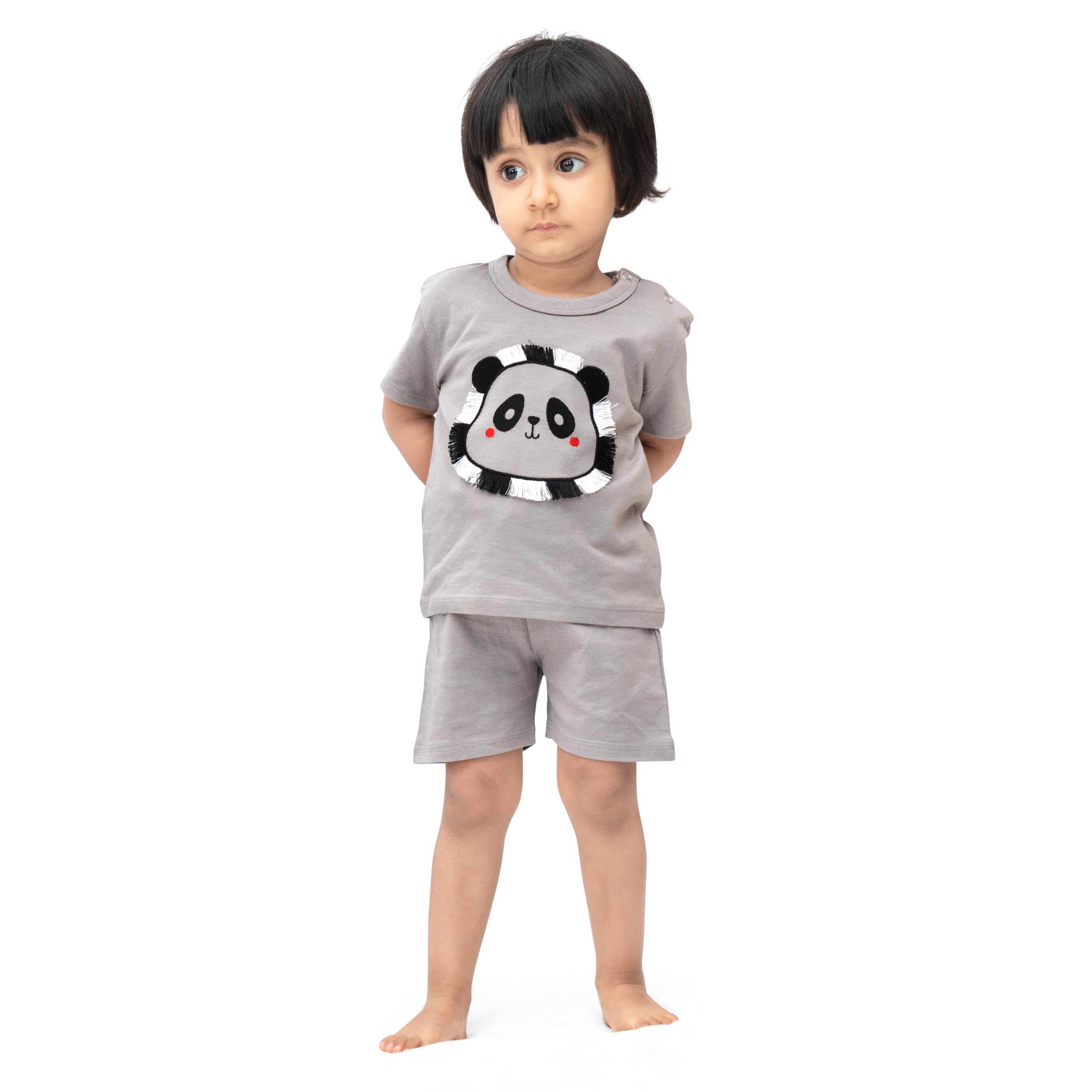 ARIEL Unisex Baby Cotton Printed T-Shirt Set - Image 3