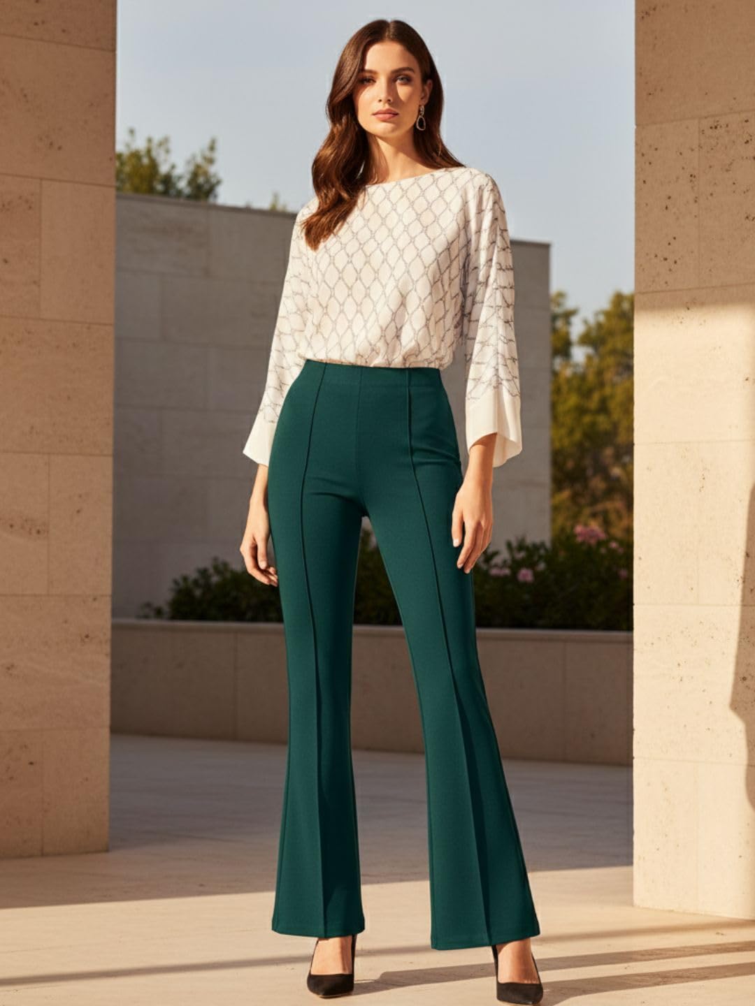 ADDYVERO Women Parallel Trouser - Green - Image 2