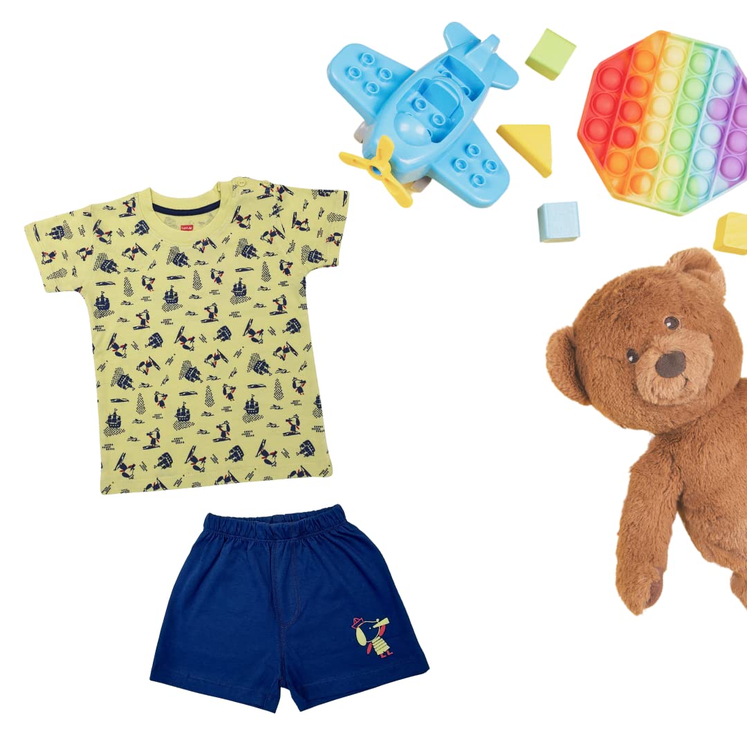 LuvLap Boys T-Shirt & Shorts Sets - Multicolour - Image 2