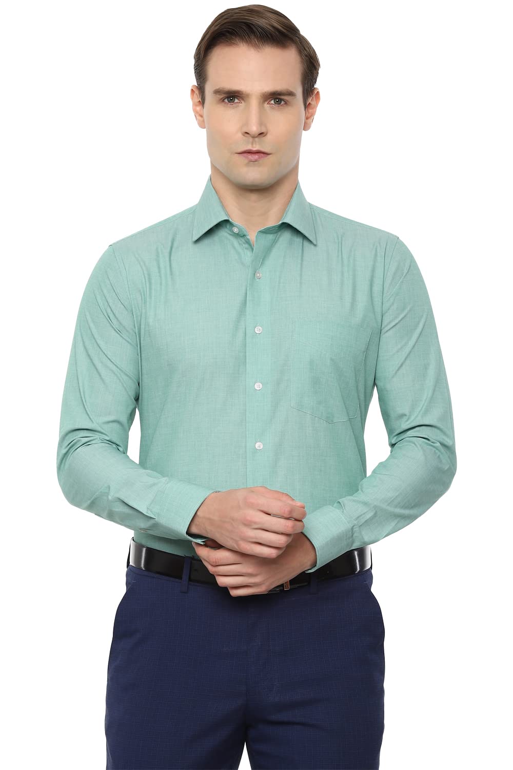 Van Heusen Formal Shirt for Men - Green