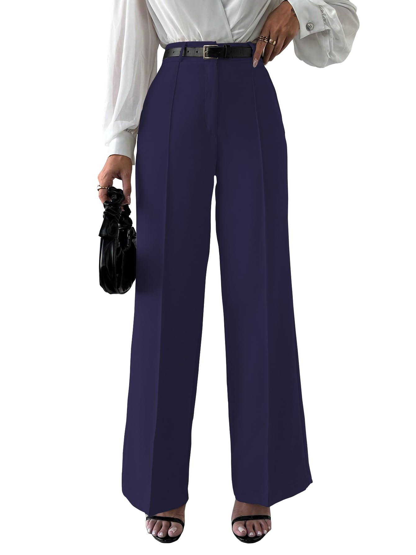 Navy Blue Trousers for Women