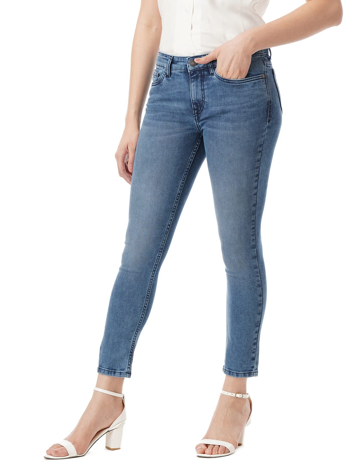 INKD Women's Skinny Jeans - Denim - Image 3