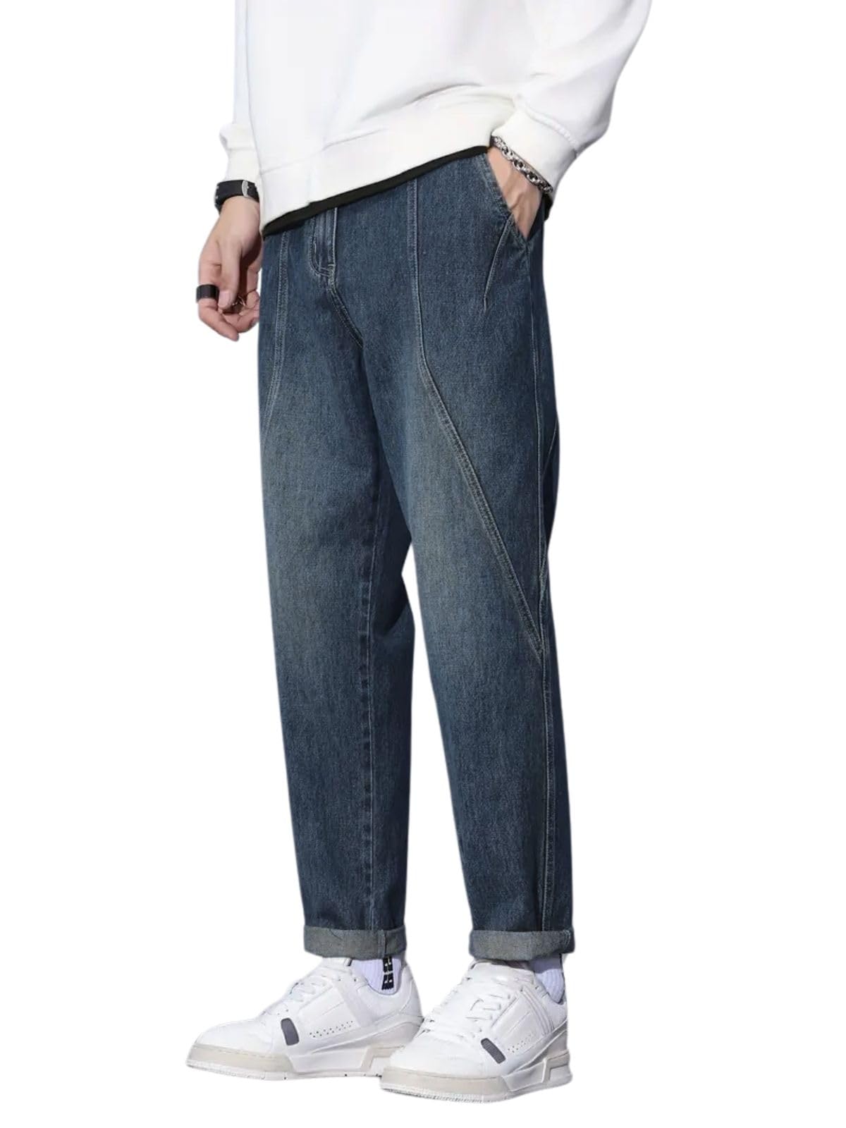 GRECIILOOKS Men Denim Jeans - Grey