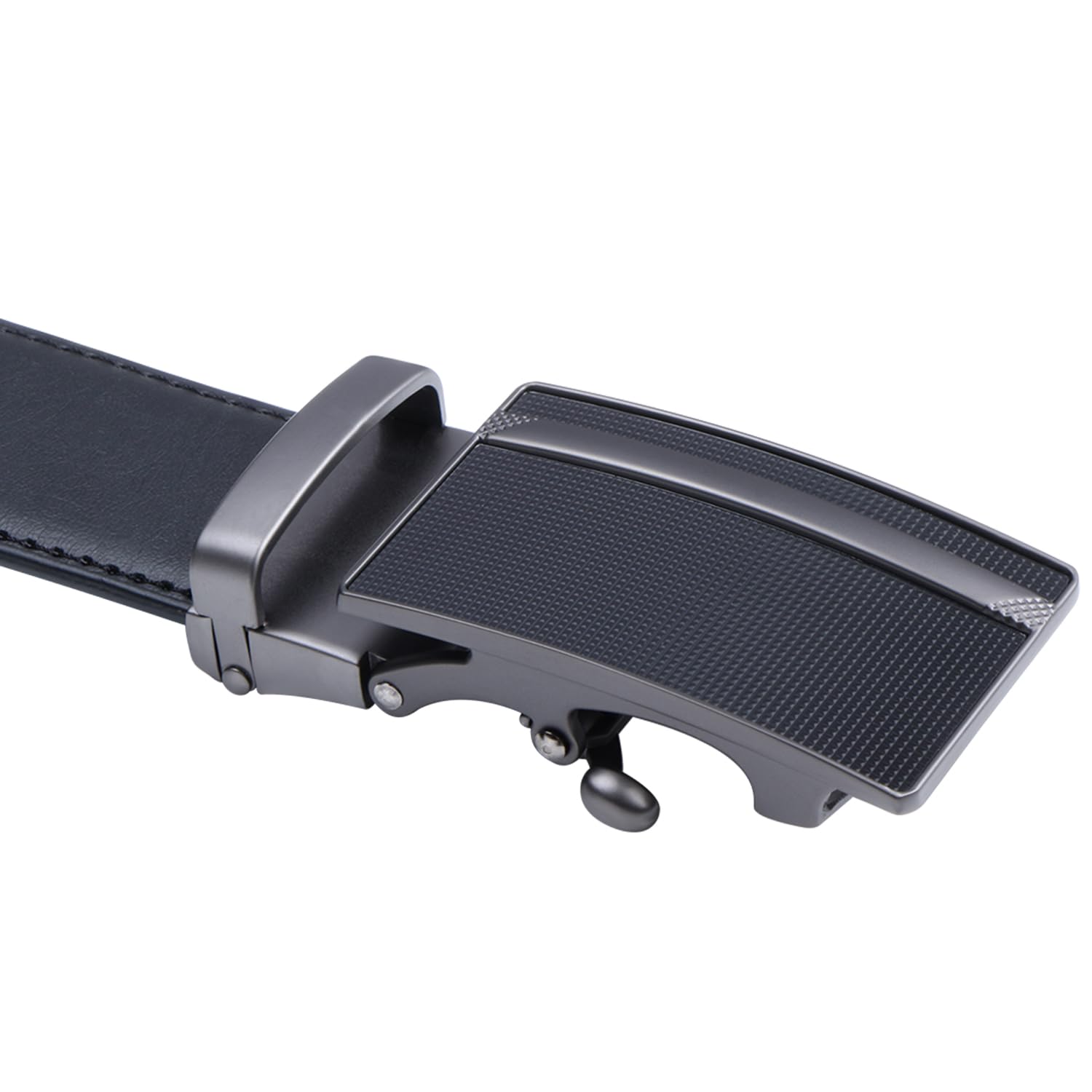 Labnoft Men's Auto-Lock PU Leather Belt - Black - Image 3