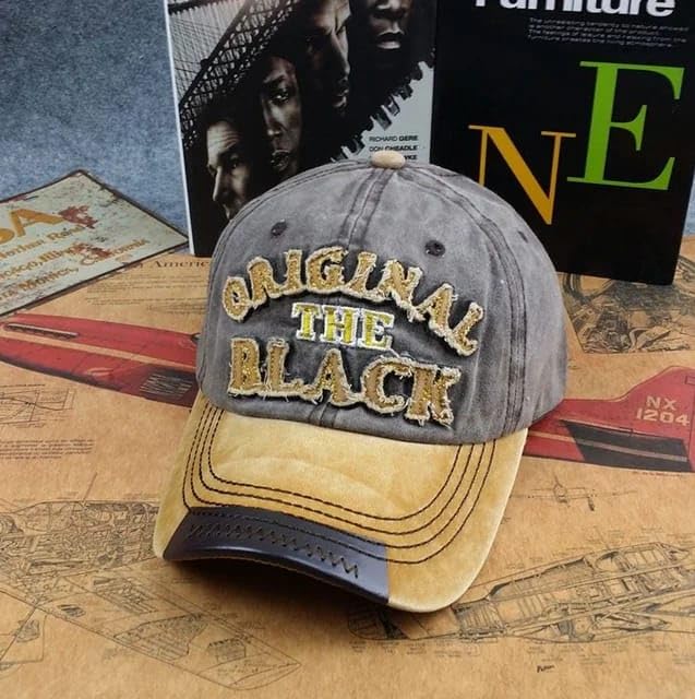 BRANDONN Casual Cotton Cap for Men & Women - Grey Yellow - Image 3