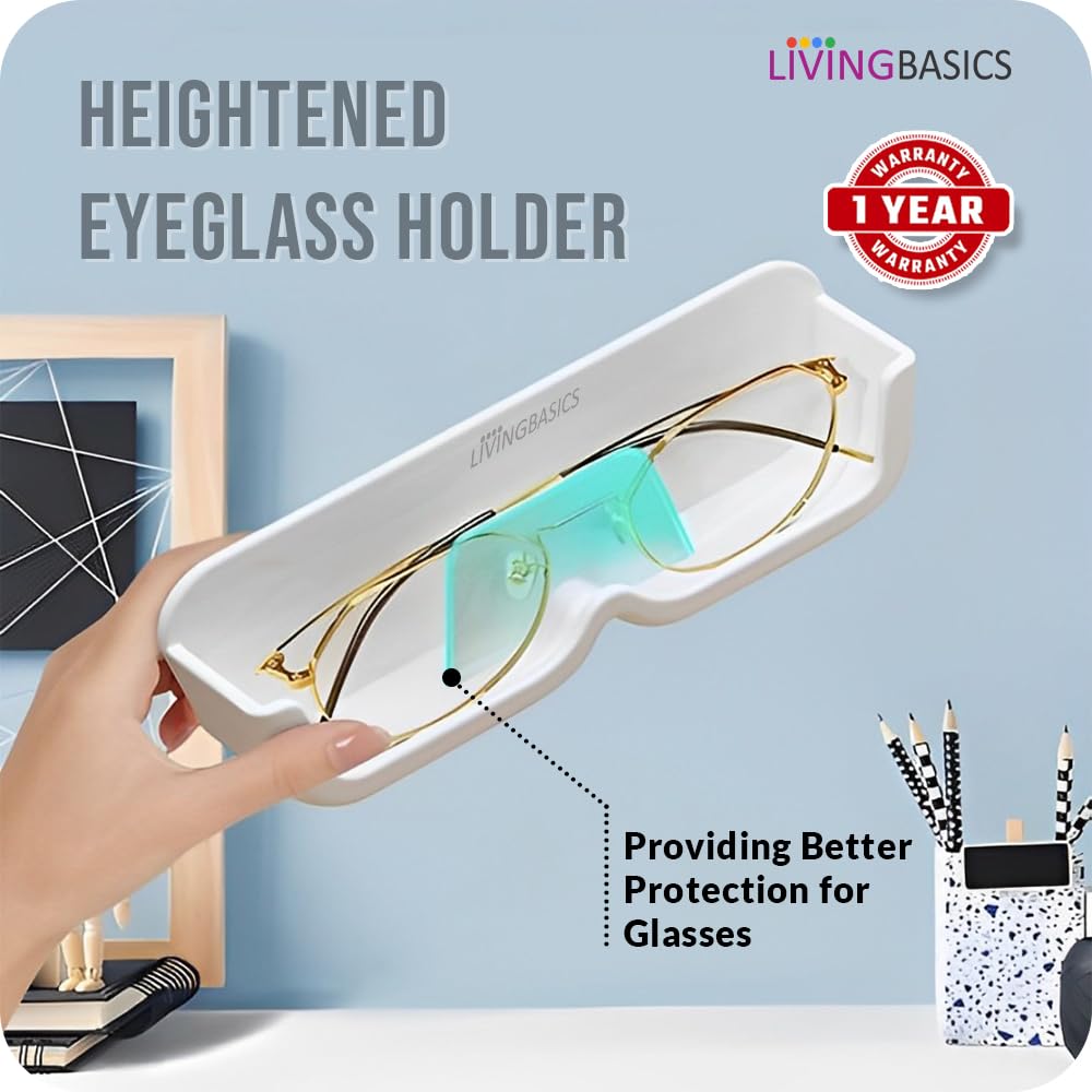 LIVINGBASICS Glasses Holder & Sunglasses Display - White - Image 5