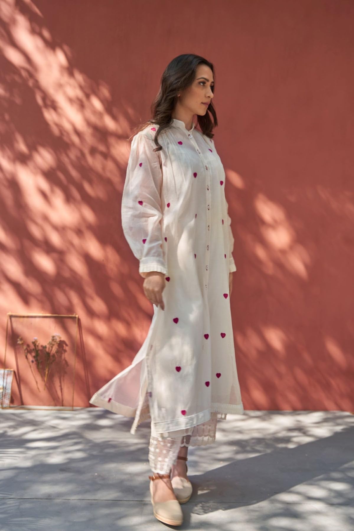 GoSriKi Embroidered A-Line Kurta with Pant for Women - Image 4