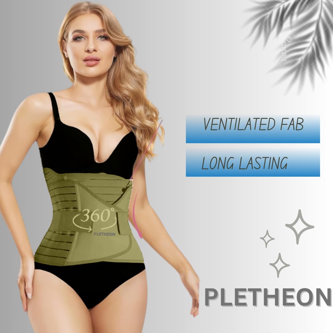Pletheon Post Pregnancy Support Belt - Green - Image 3