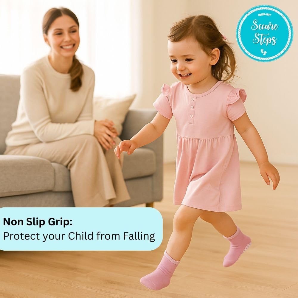 Secure Steps Ankle Socks for Baby Girls - Image 2