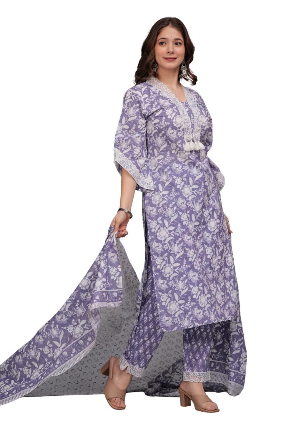 Amayra Women Cotton Printed Kurta Set - Image 5