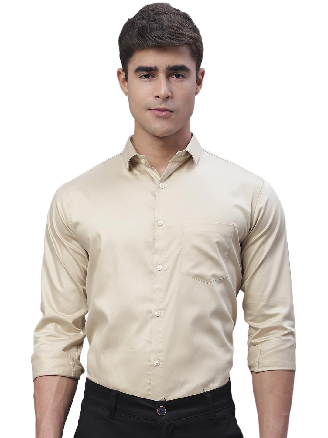 Majestic Men's Formal Shirt - Cream