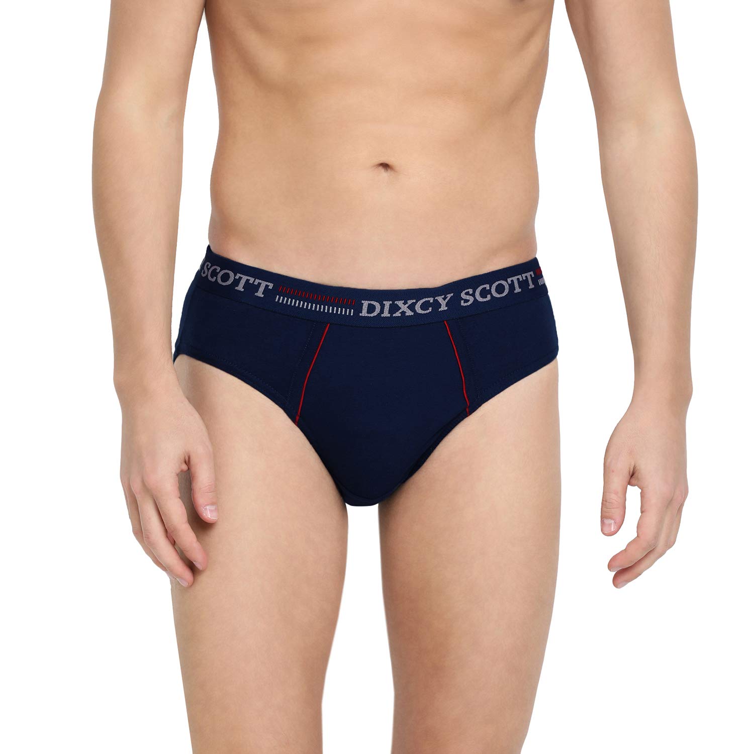 Dixcy Scott Men's Cotton Briefs - Navy Grey - Image 2