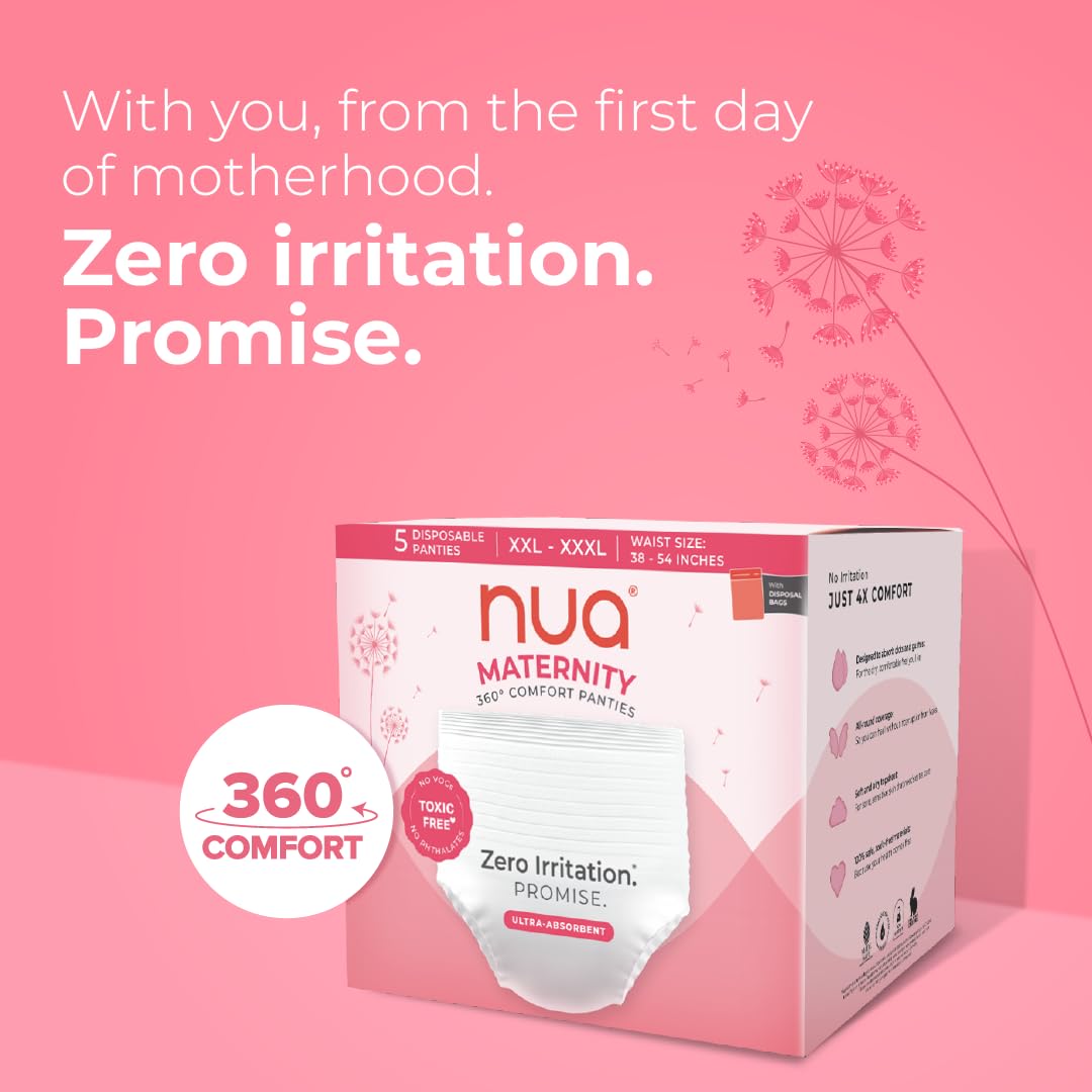 Nua Maternity Panties - Soft, Breathable, Leak-Proof - Image 4