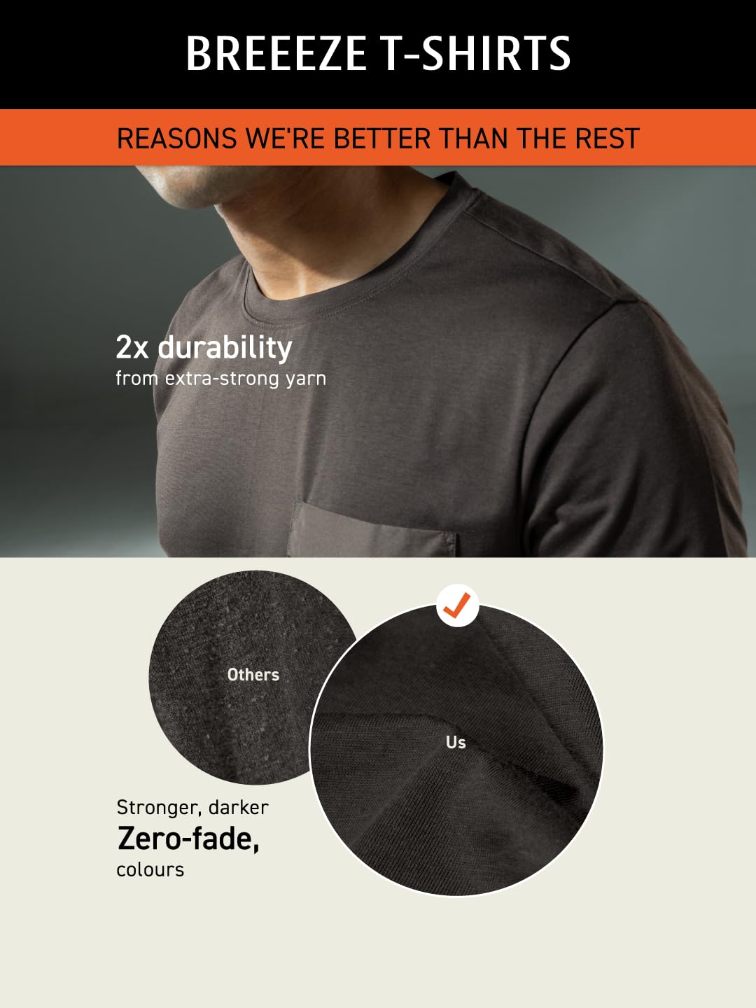 Vortex Elemental Breeeze Men's Tshirt - Black Coffee - Image 3