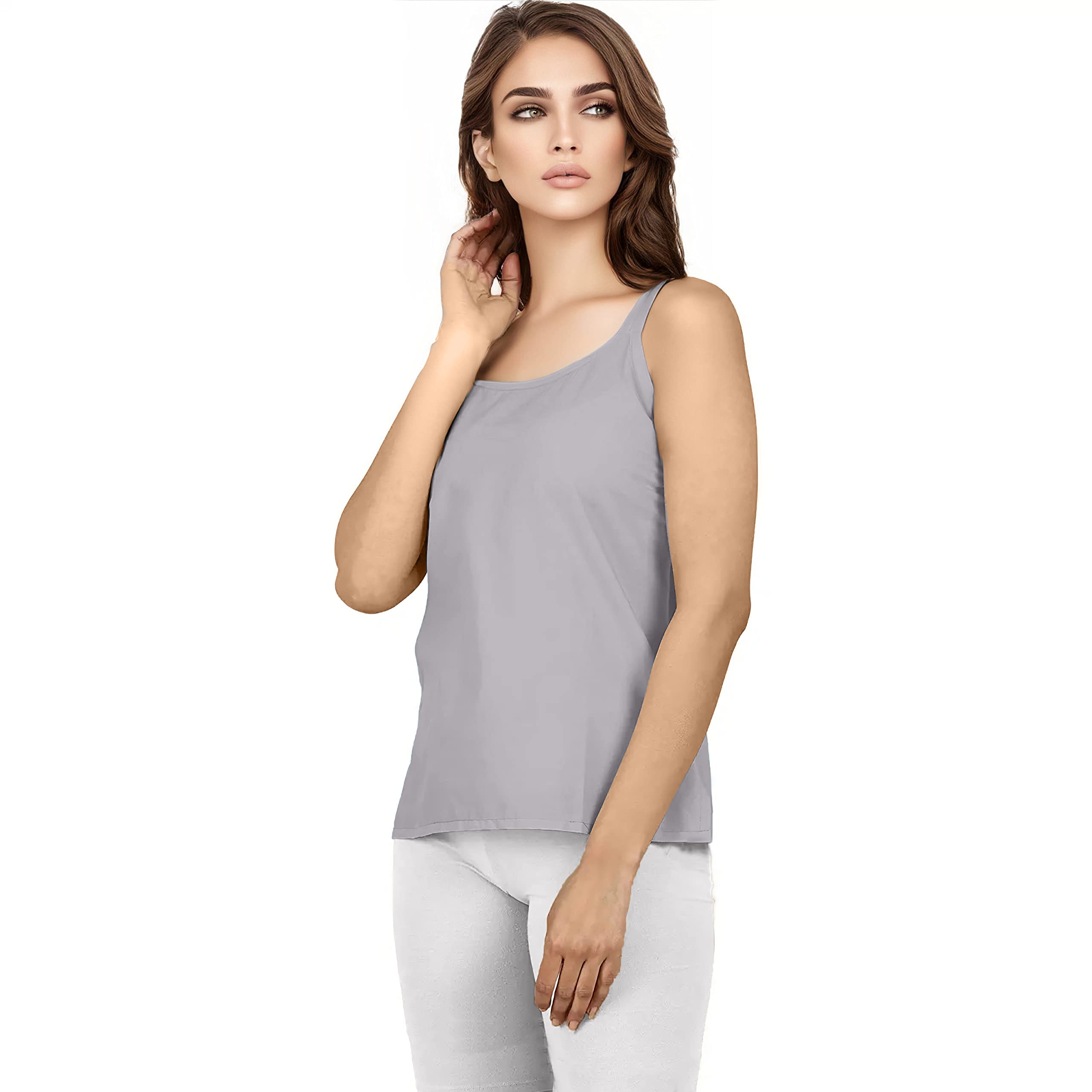 Nature Thread Women's Cotton Camisole - Grey - Image 3