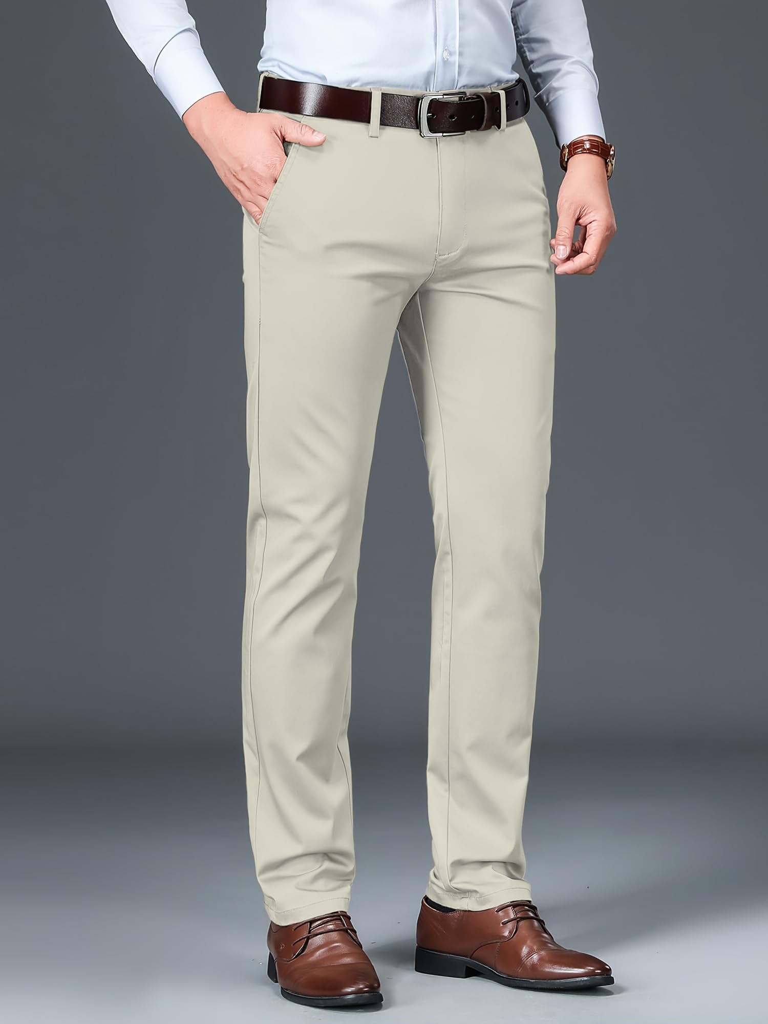 AVANOVA Men's Beige Trousers - Image 5