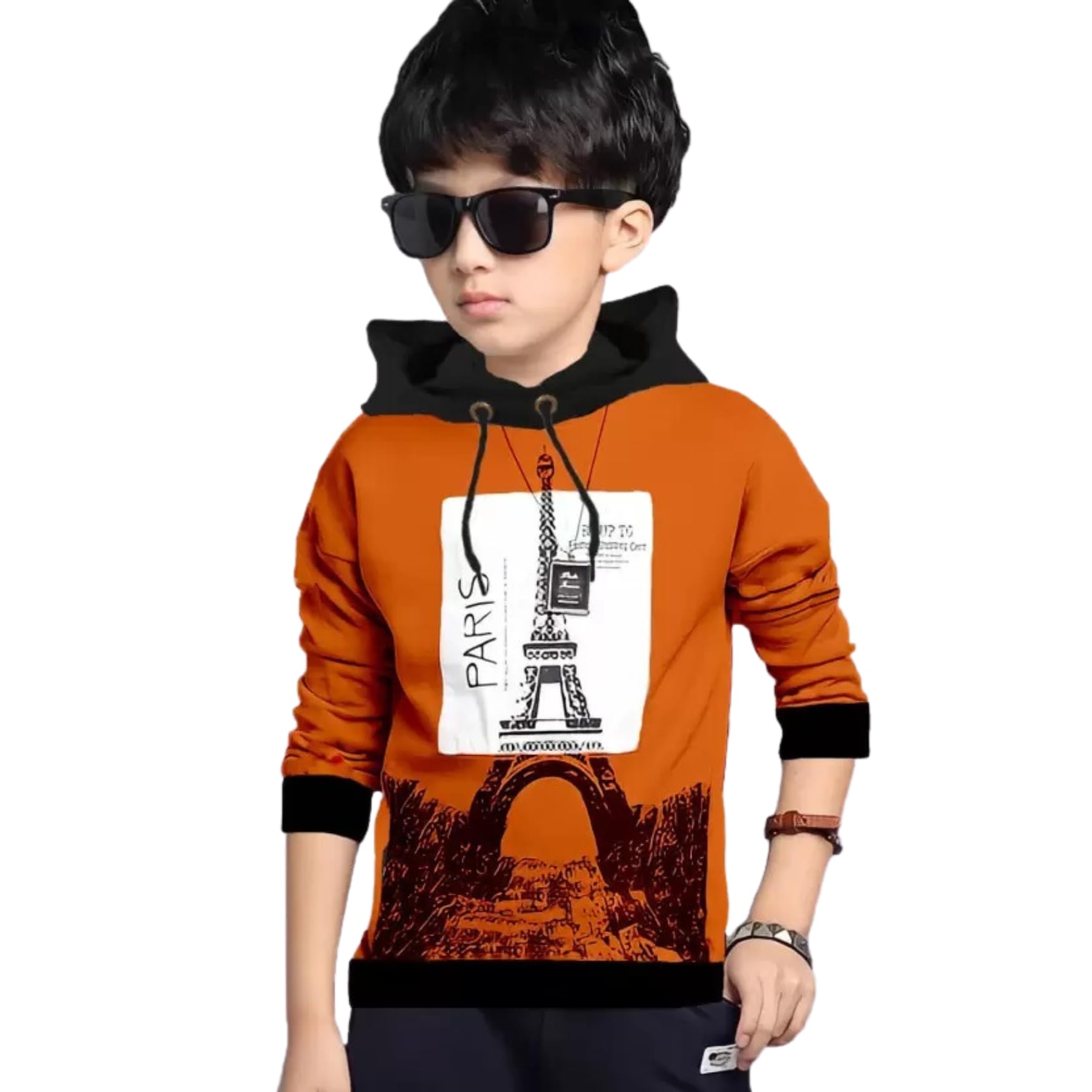 TICOSS Kids Hooded T-Shirt - Orange