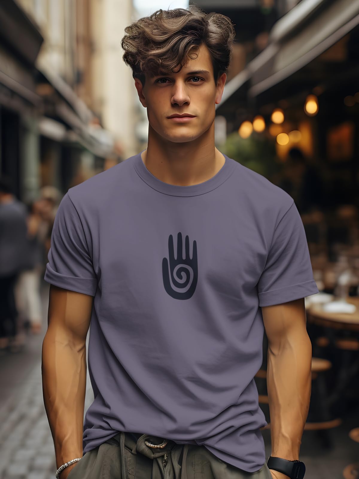 BULLMER Printed Cotton Blend Tshirt for Men - Image 4