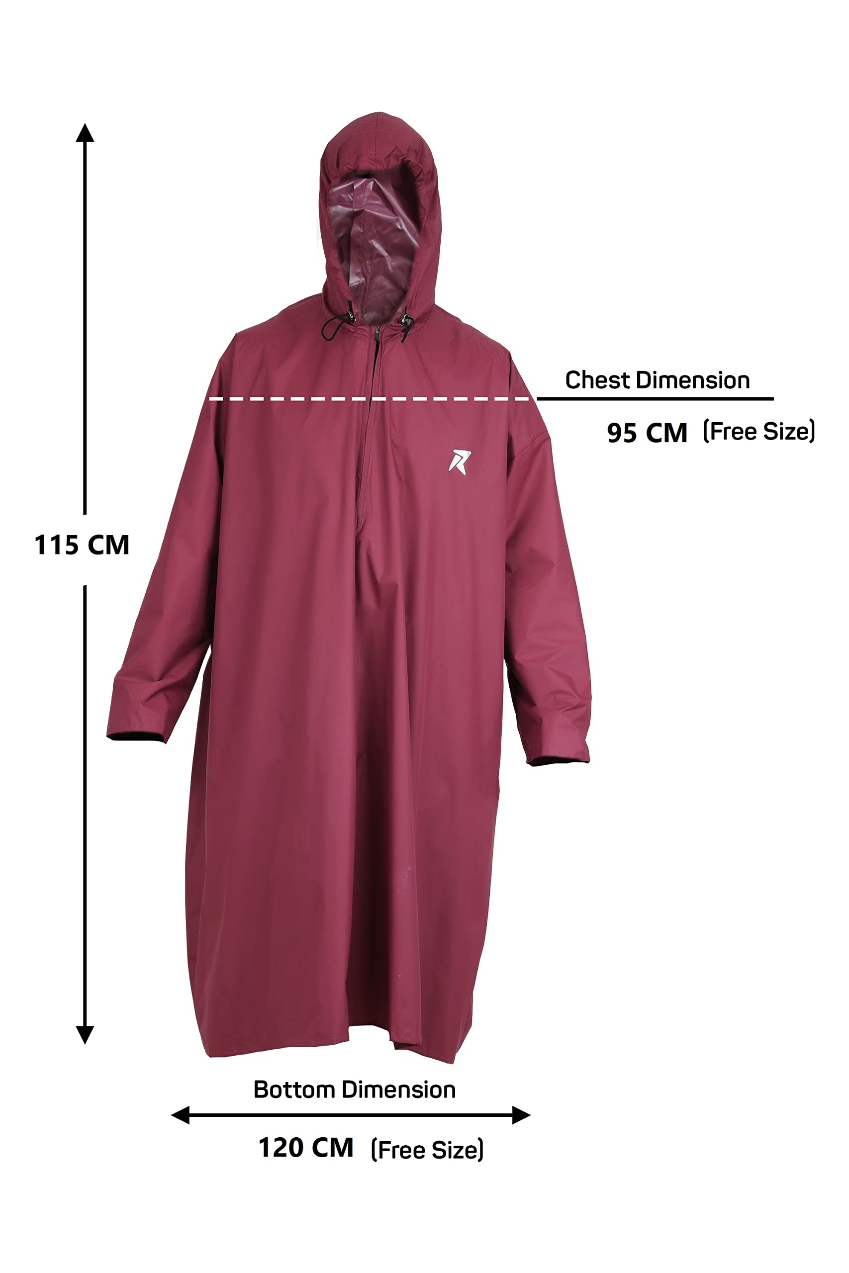ROCKSPORT Unisex Hooded Rain Poncho Waterproof - Image 2