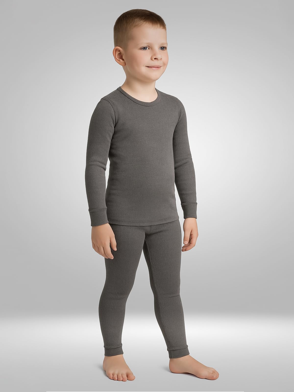Lux Cozi Boy Thermal Set - Charcoal - Image 5