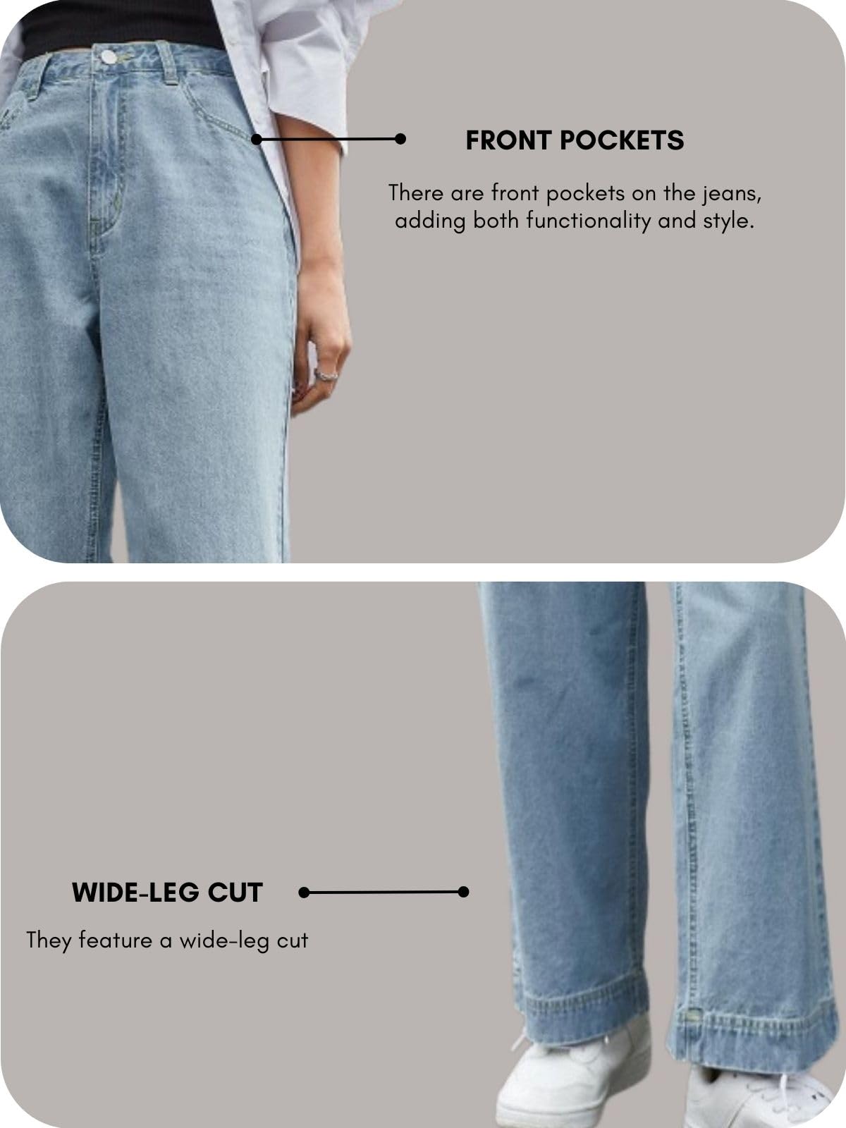 GRECIILOOKS Women High Waist Jeans Denim - Image 4