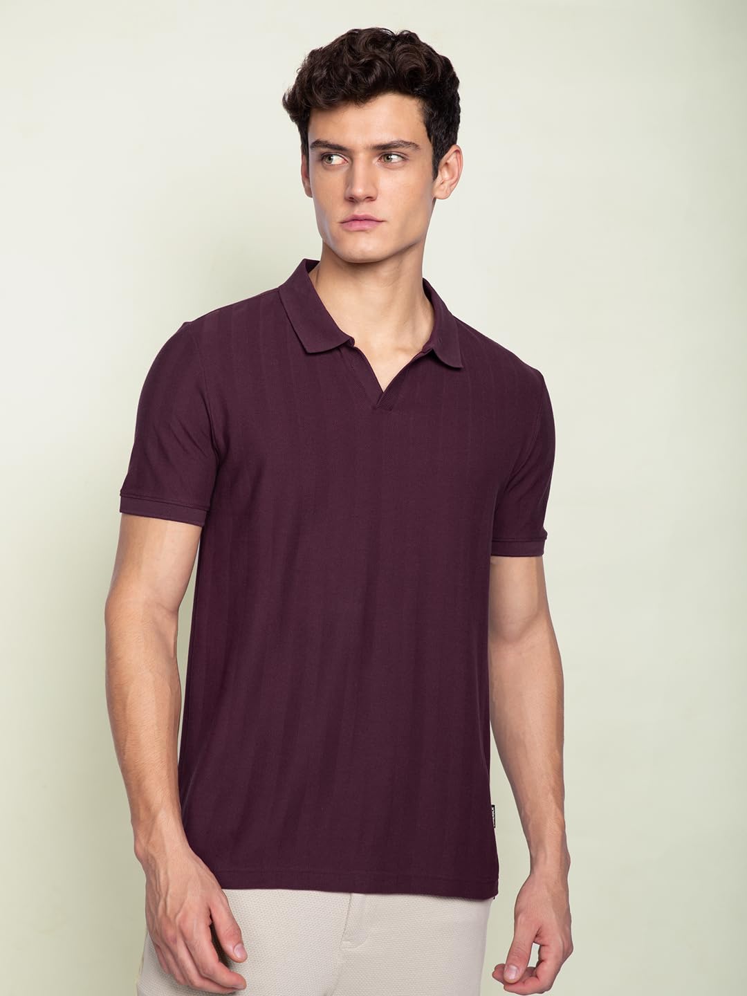 DAMENSCH Textured Polo T-Shirts for Women - Herringbone - Image 4