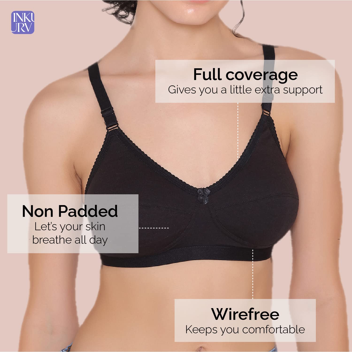 INKURV Full Coverage Bra for Women - Image 5