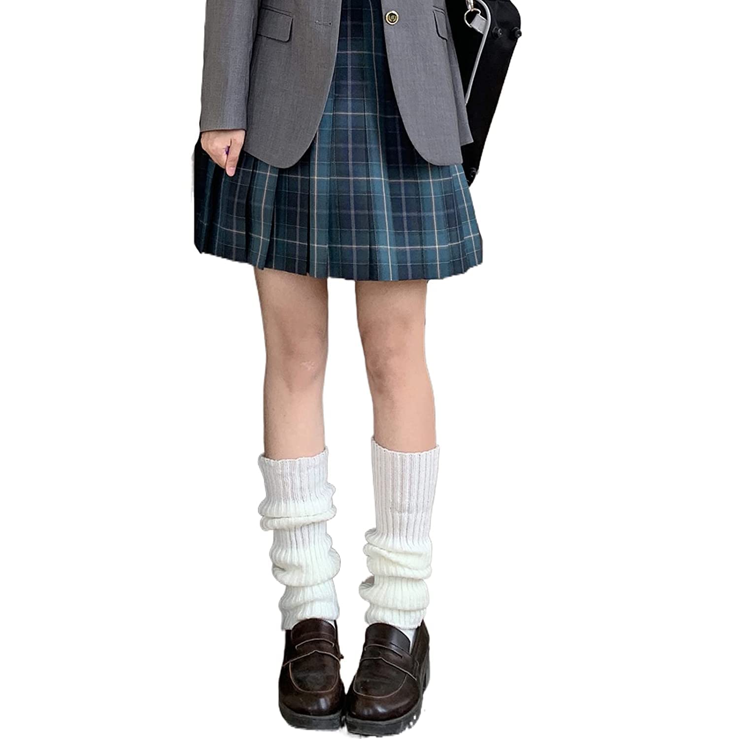 HEAVY DRIVER White Leg Warmers for Women