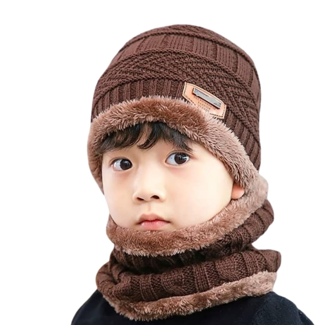 HUNTSMANS Woolen Winter Cap for Boys and Girls