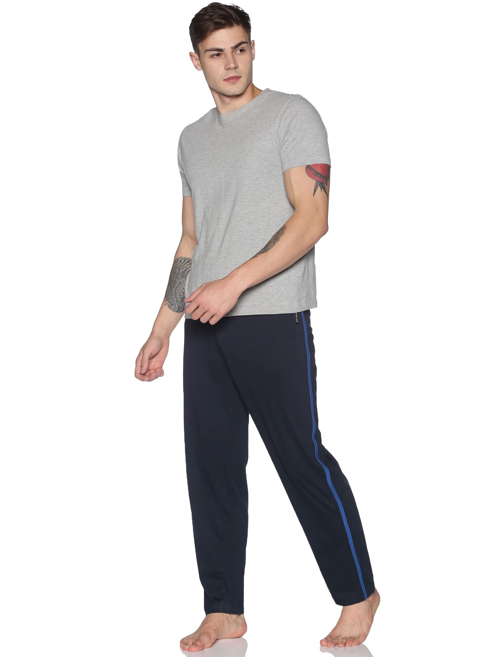 Dollar Mens Cotton Track Pants - Navy - Image 5