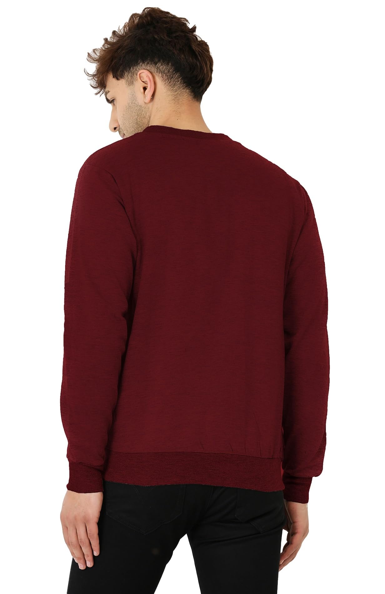 LEOTUDE Bomber Jacket for Men - Maroon - Image 2