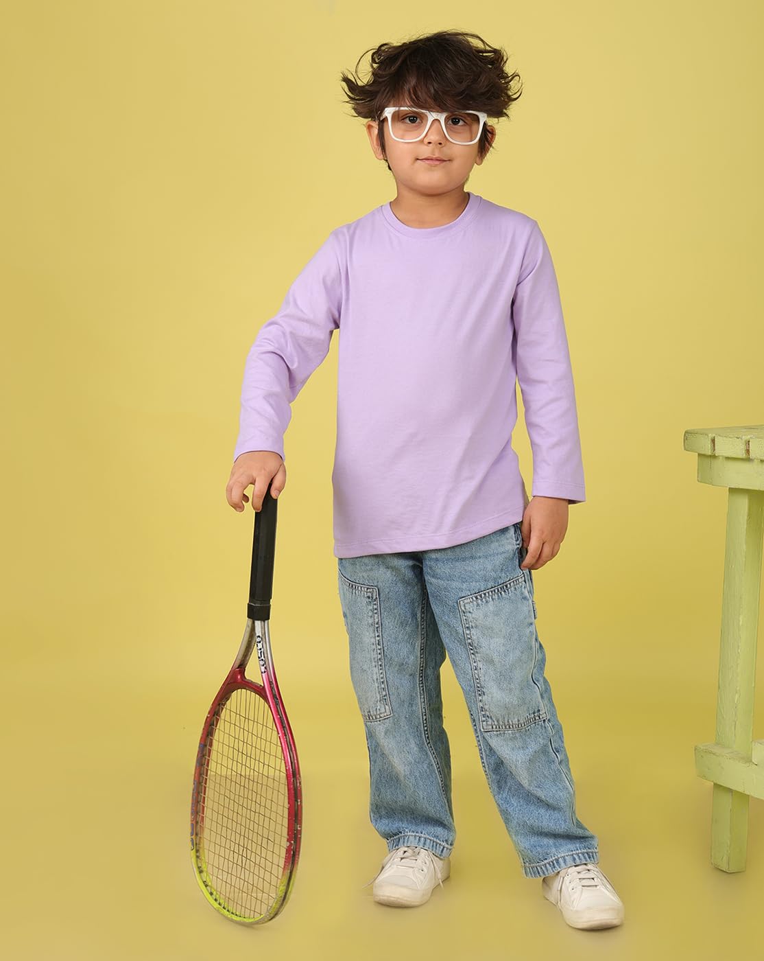 Nusyl Boys Cotton T-Shirt - Lilac - Image 4