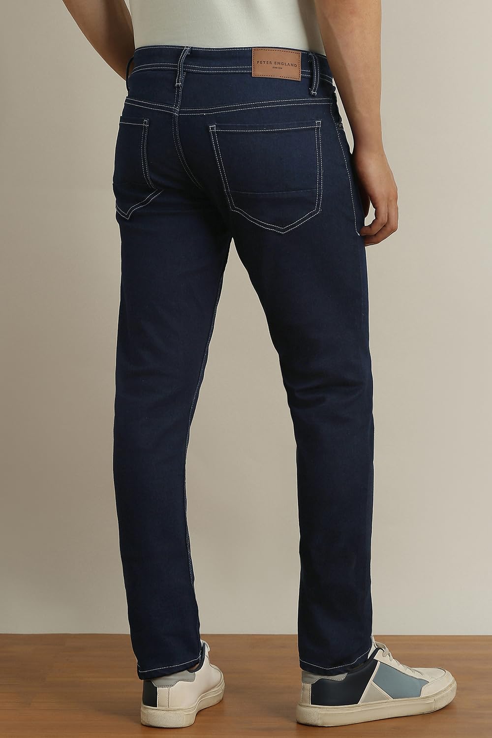 Peter England Men's Navy Skinny Jeans - Image 4