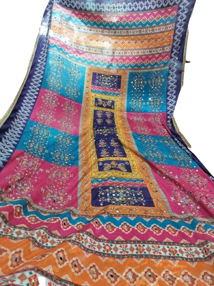 Authentic Choice Fashion Mirror Worked Dupatta - Multicolored - Image 3