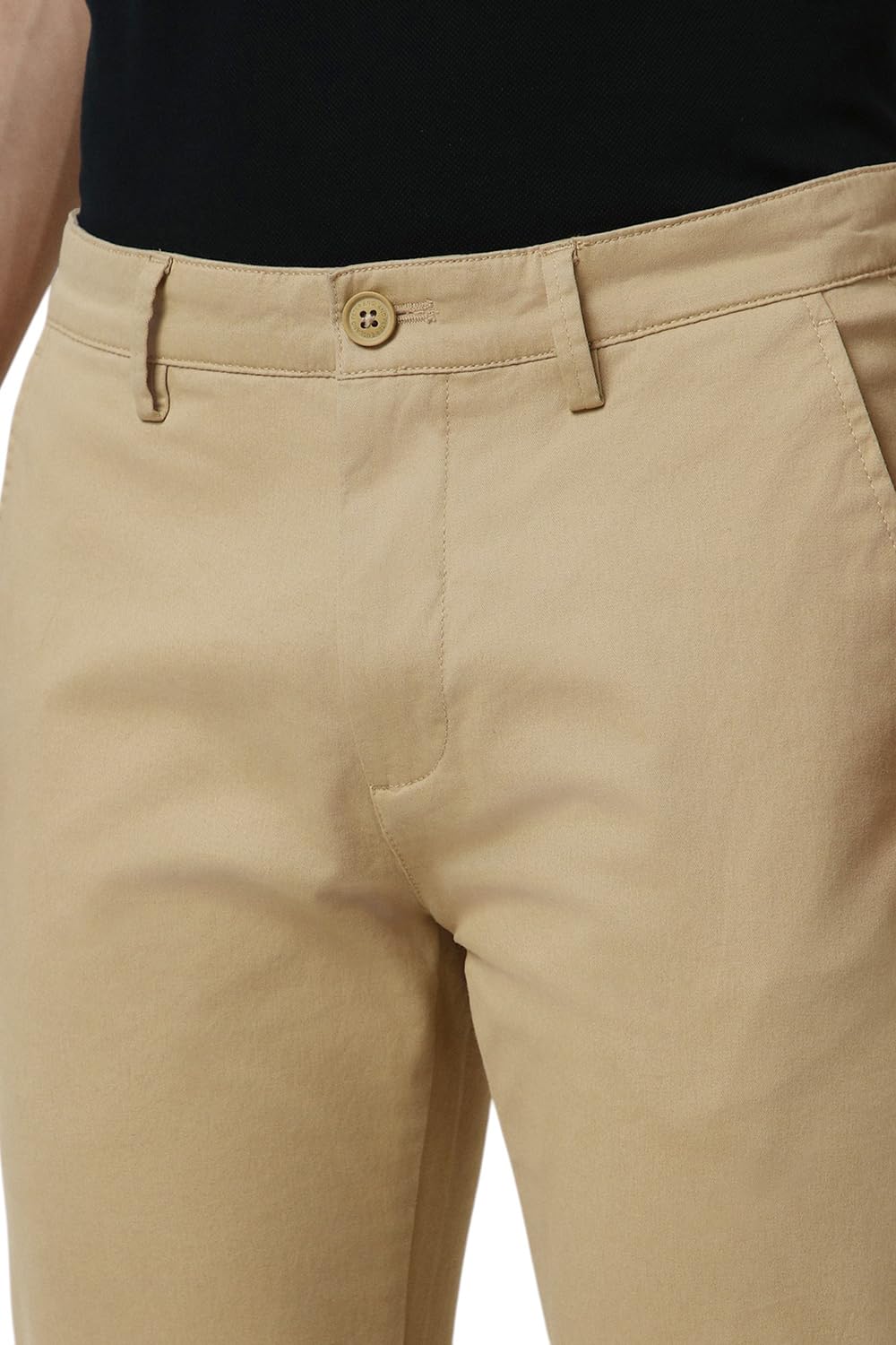 Peter England Beige Casual Trousers for Men - Image 4