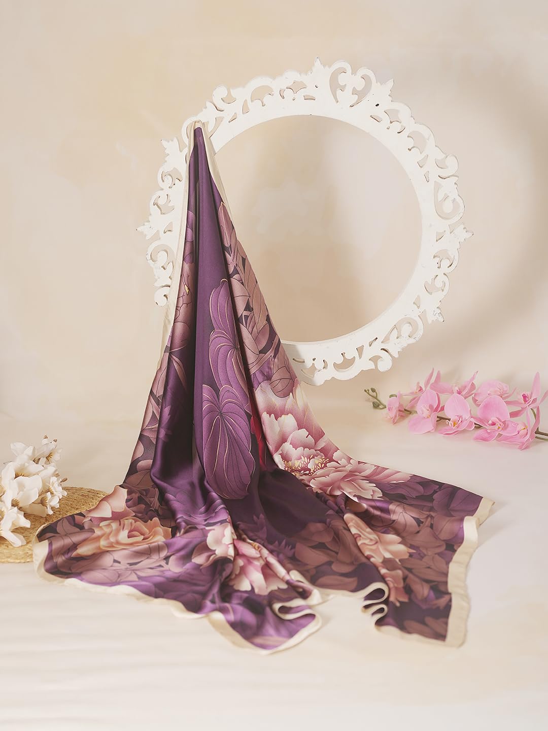 CrossKulture Printed Poly Scarf for Women - Image 5