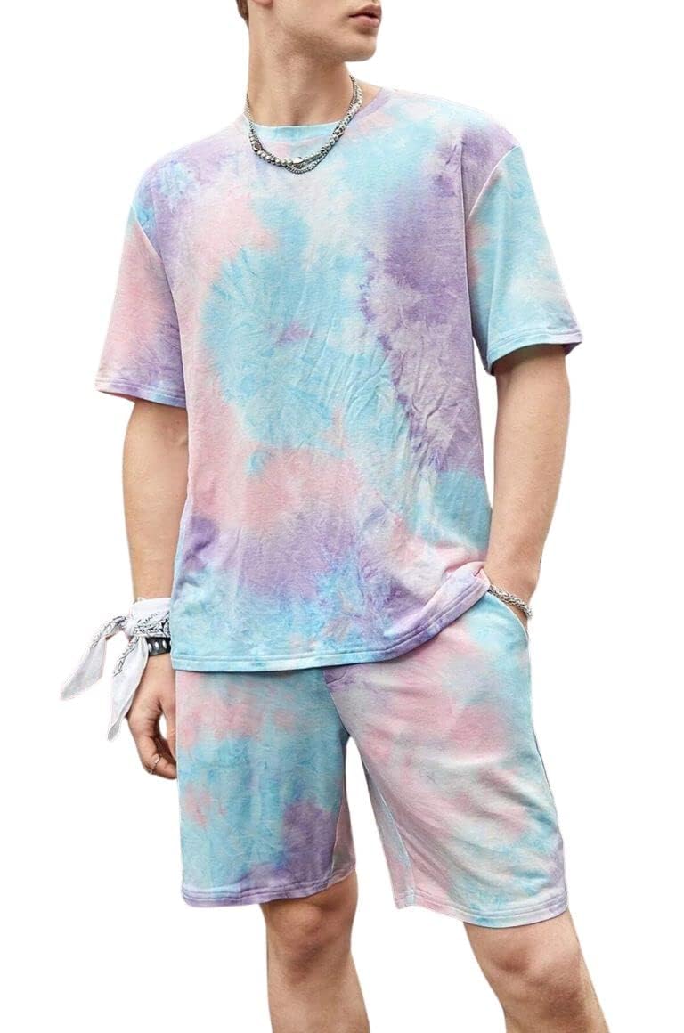 DHRUVI TRENDZ Men Lycra Solid Co-Ord Set - Purple