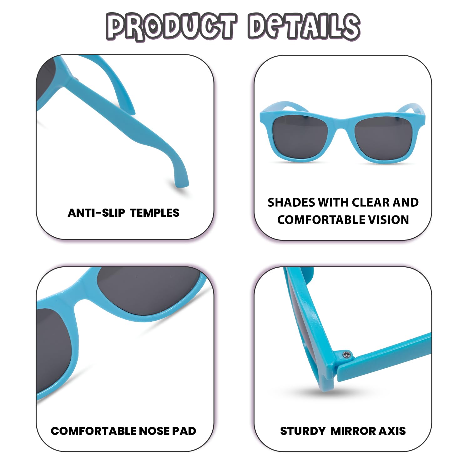 SYGA Unisex Child Polarized Goggles - Blue - Image 4