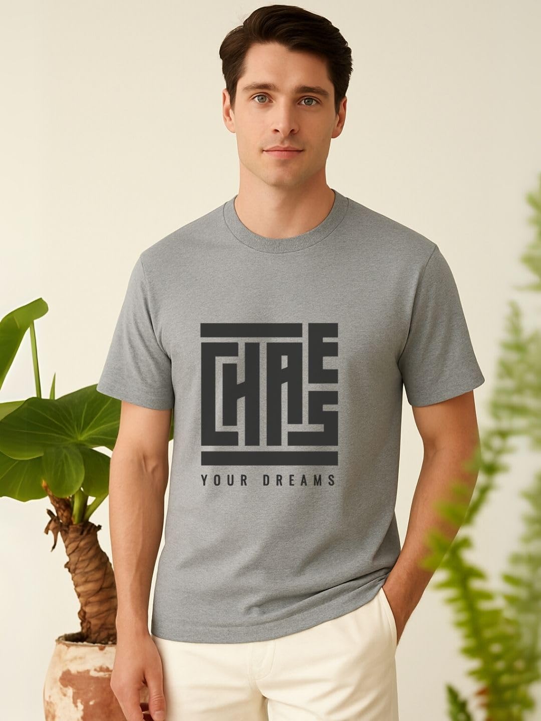 NOBERO Men's Letter Print T-Shirt - Image 4