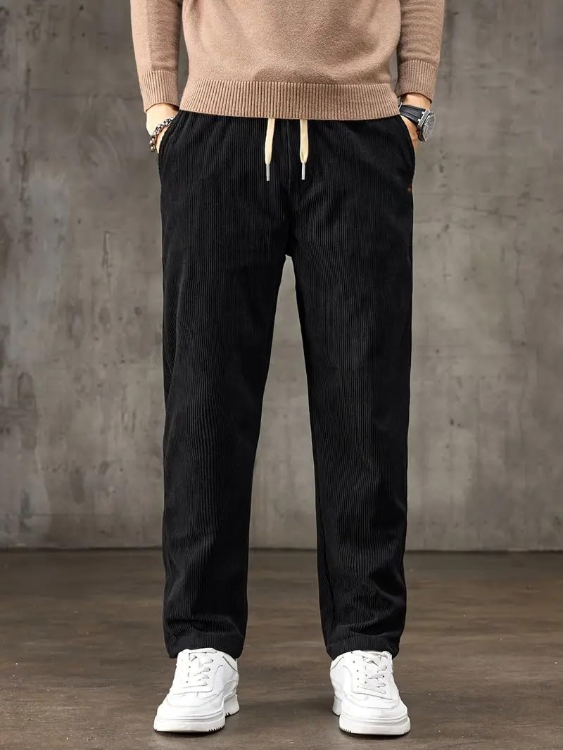 Samfor Men's Black Corduroy Pants - Image 2