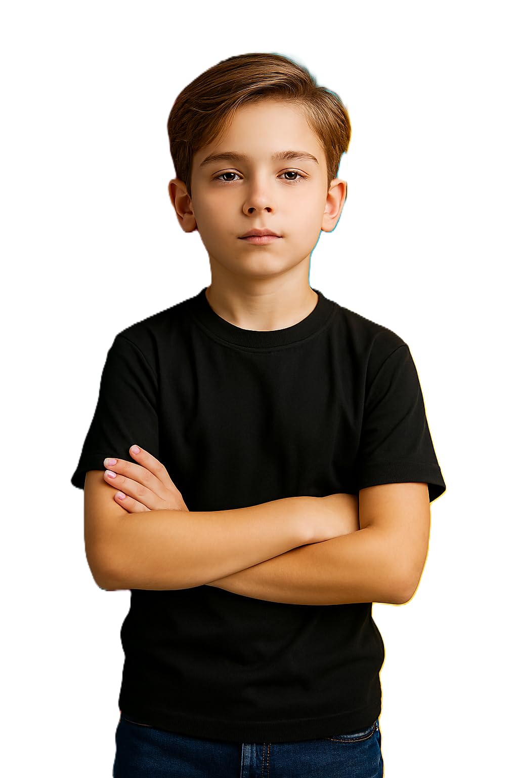 Accmetees Boys Cotton T-Shirt - Black