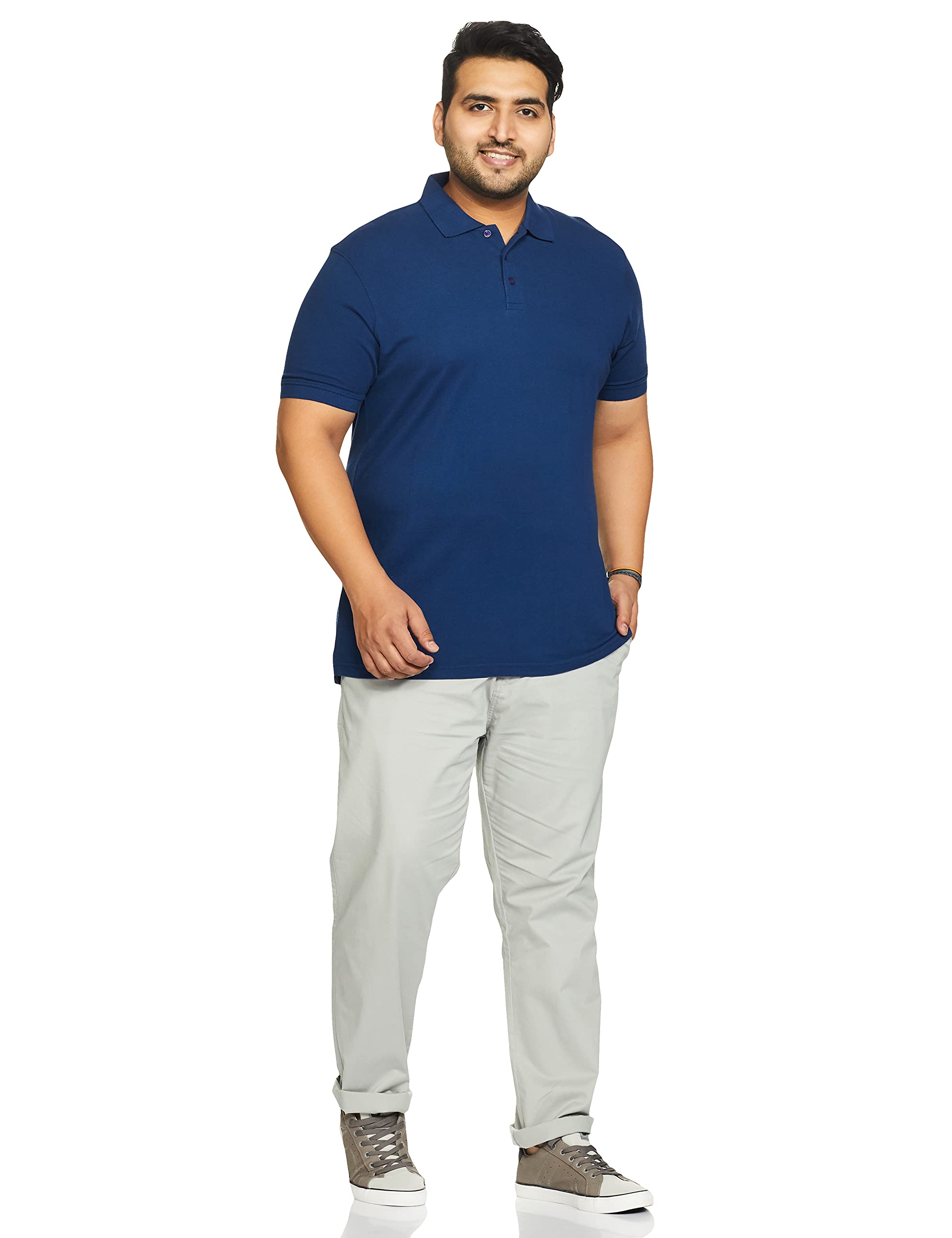 Symbol Men's Poseidon Blue Polo Shirt - Image 5